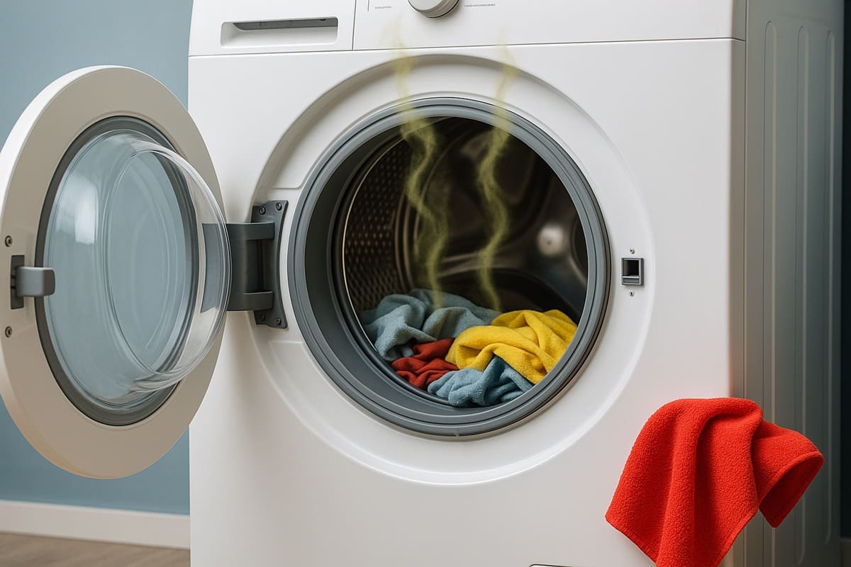 cattivo odore lavatrice